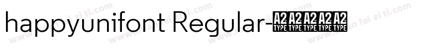 happyunifont Regular字体转换
